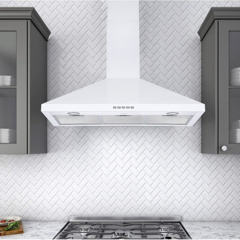 Ancona 36" Convertible WallMounted Pyramid Range Hood & Reviews Wayfair